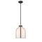 Z-Lite Pearson 1 Light Pendant, Matte Black & White Opal 818-9MB - alternate 6